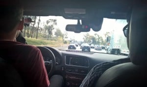 Audi Selfdriving in LA traffic