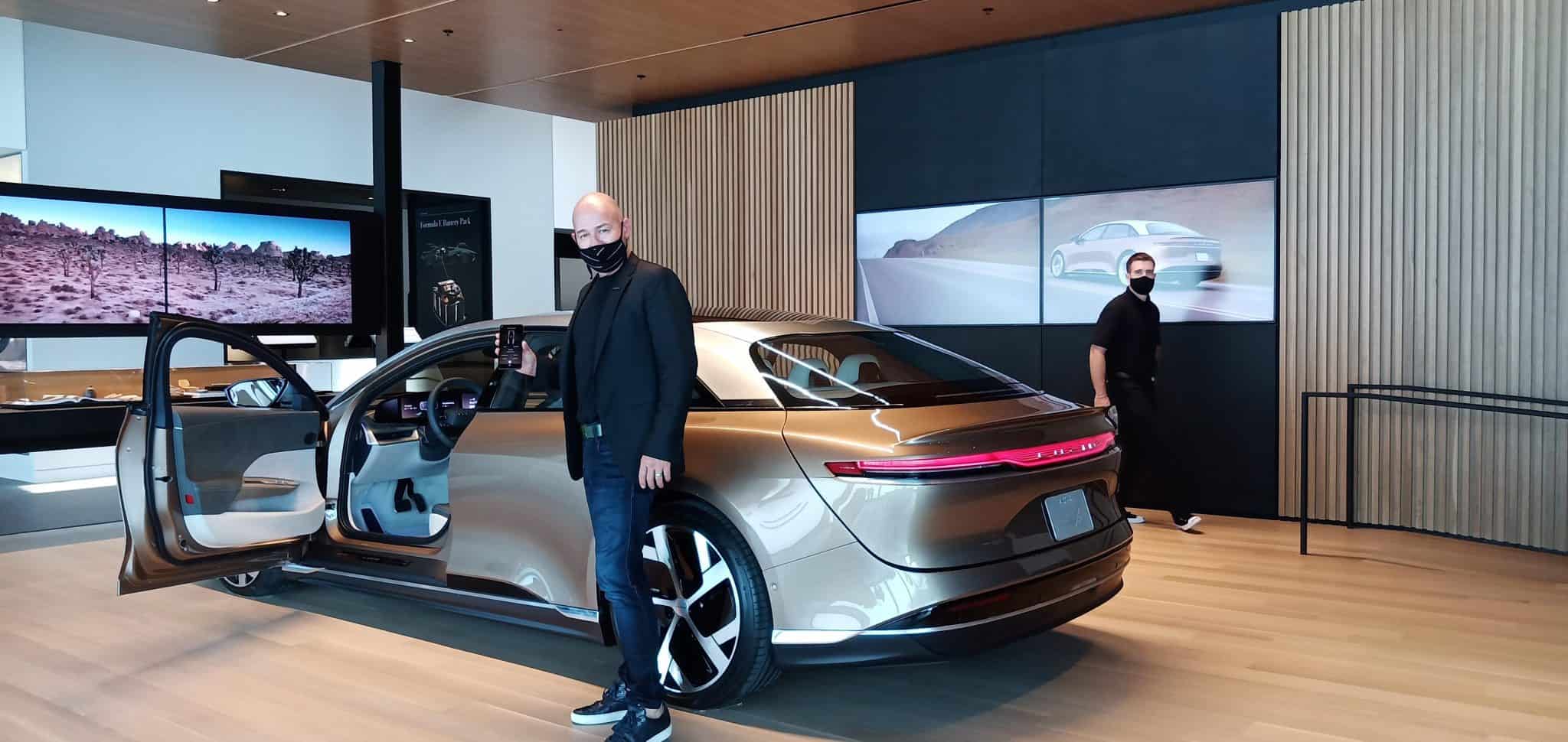 Lucid Air Revealed with Highest Tech in EV Sedan Ever auto connected